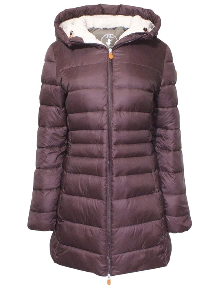 Amazon.com: Save The Duck Hooded Giga Coat Chestnut Brown